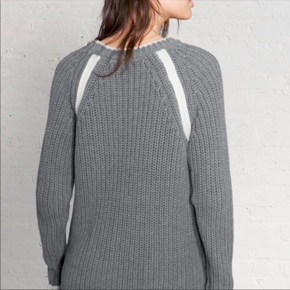 rag & bone/JEAN Camille Tunic Grey Chunky Knit Sweater - Picture 13 of 14